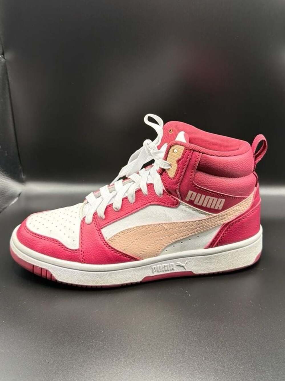 PUMA Rebound V6 Mid Fade Big Kids' Sneakers -Used-Size 5